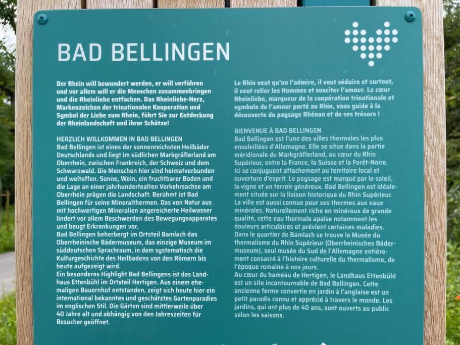 Vogesenblick Daire Bad Bellingen Dış mekan fotoğraf